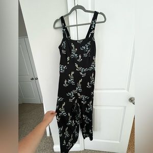 Black Floral Romper